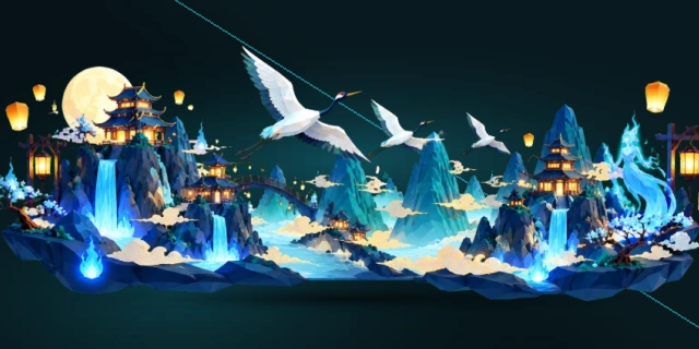 江山美景画